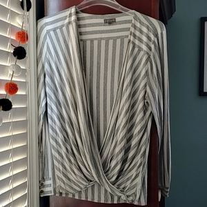 Knit drape top